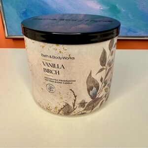 Vanilla Birch 3 Wick Candle Bath and Body Works NEW BBW B&BW Winter Christmas